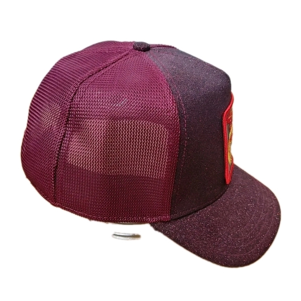 Goorin The Farm Mesh Back Trucker Hat Cap Metallic Red Phoenix Rise Patch Logo - Picture 4 of 12